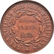80 Reaux - Isabel II Pattern, Philippines, 1859 reverse image