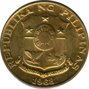 5 Sentimos obverse image