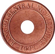 5 Sentimo, Philippines, 1995-2017 reverse image