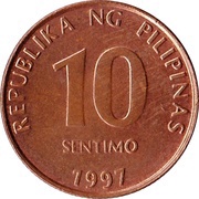 10 Sentimo obverse image