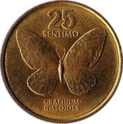 25 Sentimo Large type, Philippines, 1983-1990 reverse image
