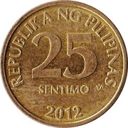 25 Sentimo Magnetic obverse image