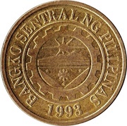 25 Sentimo Magnetic reverse image