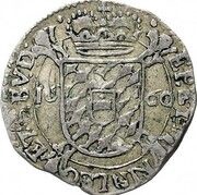 Escalin - Maximilan Henry Crown divides legend, Belgium, 1660-1661 reverse image