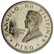 1 Piso Pope Paul VI; nickel obverse image