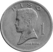 1 Piso, Philippines, 1972-1975 reverse image