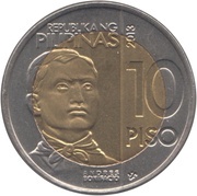 10 Piso Andres Bonifacio obverse image