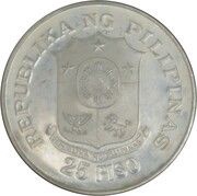 25 Piso Central Bank obverse image