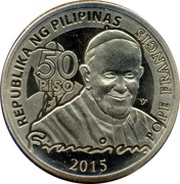 50 Piso Pope Francis obverse image