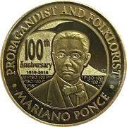 100 Piso Mariano Ponce reverse image