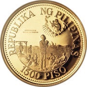 1500 Piso Pope John Paul II obverse image