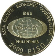 2000 Piso APEC, Philippines, 1996 reverse image