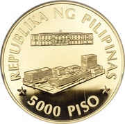5000 Piso Central Bank obverse image