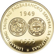 5000 Piso Central Bank, Philippines, 1999 reverse image