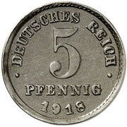 5 Fenigów Pattern reverse image