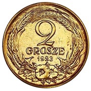 2 Grosze Trial Strike Au reverse image