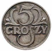 5 Groszy Trial Strike Ag reverse image