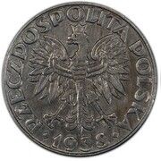 50 Groszy Iron; German Occupation WW II obverse image