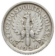 1 Zloty Women and Ears; Trial Strike obverse image