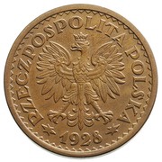 1 Zloty Ears; Trial Strike Cu obverse image