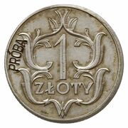 1 Zloty Trial Strike Ag reverse image