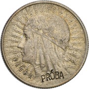 1 Zloty Polonia; Trial Strike Ag 2x próba reverse image