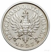 2 Zlotys Woman and Ears; Trial Strike Ag Proof obverse image