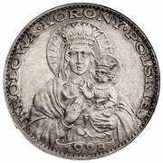 2 Zlotys Black Madonna of Częstochowa; Private Issue Ag reverse image