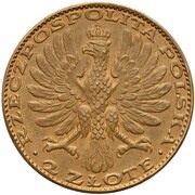 2 Zlotys Black Madonna of Częstochowa; Private Issue M obverse image
