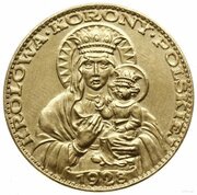 2 Zlotys Black Madonna of Częstochowa; Private Issue Re-strike Au reverse image
