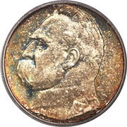 2 Zlotys Józef Piłsudski reverse image
