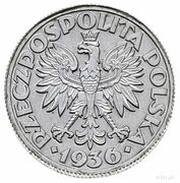 2 Zlotys Gdynia Seaport; Trial Strike Al obverse image