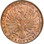 5 Zlotys Madonna; Pattern obverse image