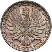 5 Zlotys Black Madonna of Częstochowa; Private Issue Re-strike obverse image