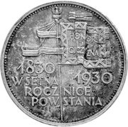 5 Zlotys November Uprising reverse image