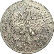5 Zlotys Polonia obverse image