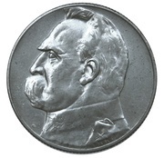5 Zlotys Józef Piłsudski reverse image