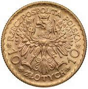 10 Zlotys Boleslaus I the Brave obverse image