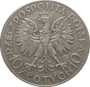 10 Zlotys Jan III Sobieski obverse image