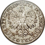 10 Zlotys Romuald Traugutt obverse image