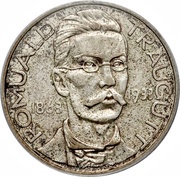 10 Zlotys Romuald Traugutt, Poland, 1933 reverse image