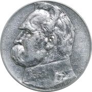10 Zlotys Józef Piłsudski - Rifle Corps, Poland, 1934 reverse image