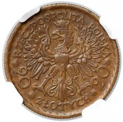 20 Zlotys Boleslaus I the Brave; Trial Strike B obverse image