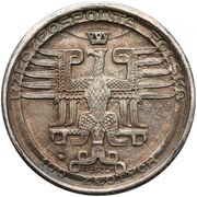 100 Zlotys Mikołak Kopernik; Trial Strike Ag smaller type obverse image