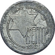 10 Mark Jewish Ghetto Coinage Al obverse image