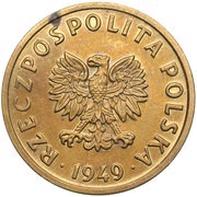 5 Groszy Trial Strike Brass obverse image