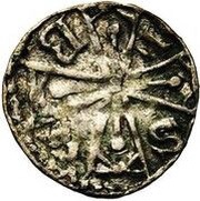 Denier - Arnold IV, Belgium, 1235-1273 reverse image
