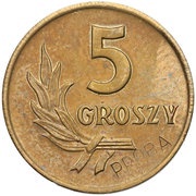 5 Groszy Trial Strike reverse image