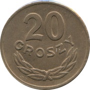 20 Groszy, Poland, 1949 reverse image