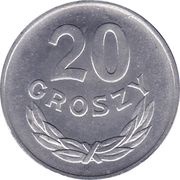 20 Groszy, Poland, 1949 reverse image